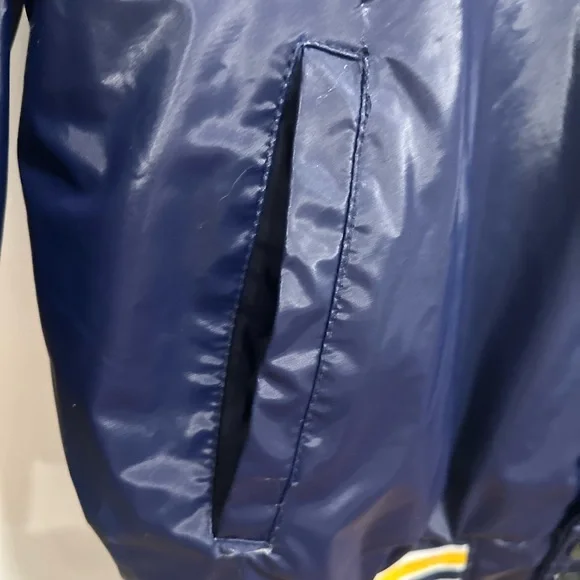 VTG Steve & Barry's University of Michigan Wolverines bomber varsity jacket.